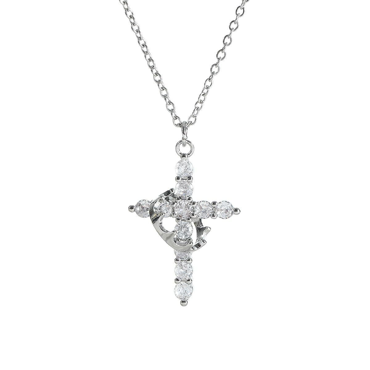 Cross & Crown Necklace
