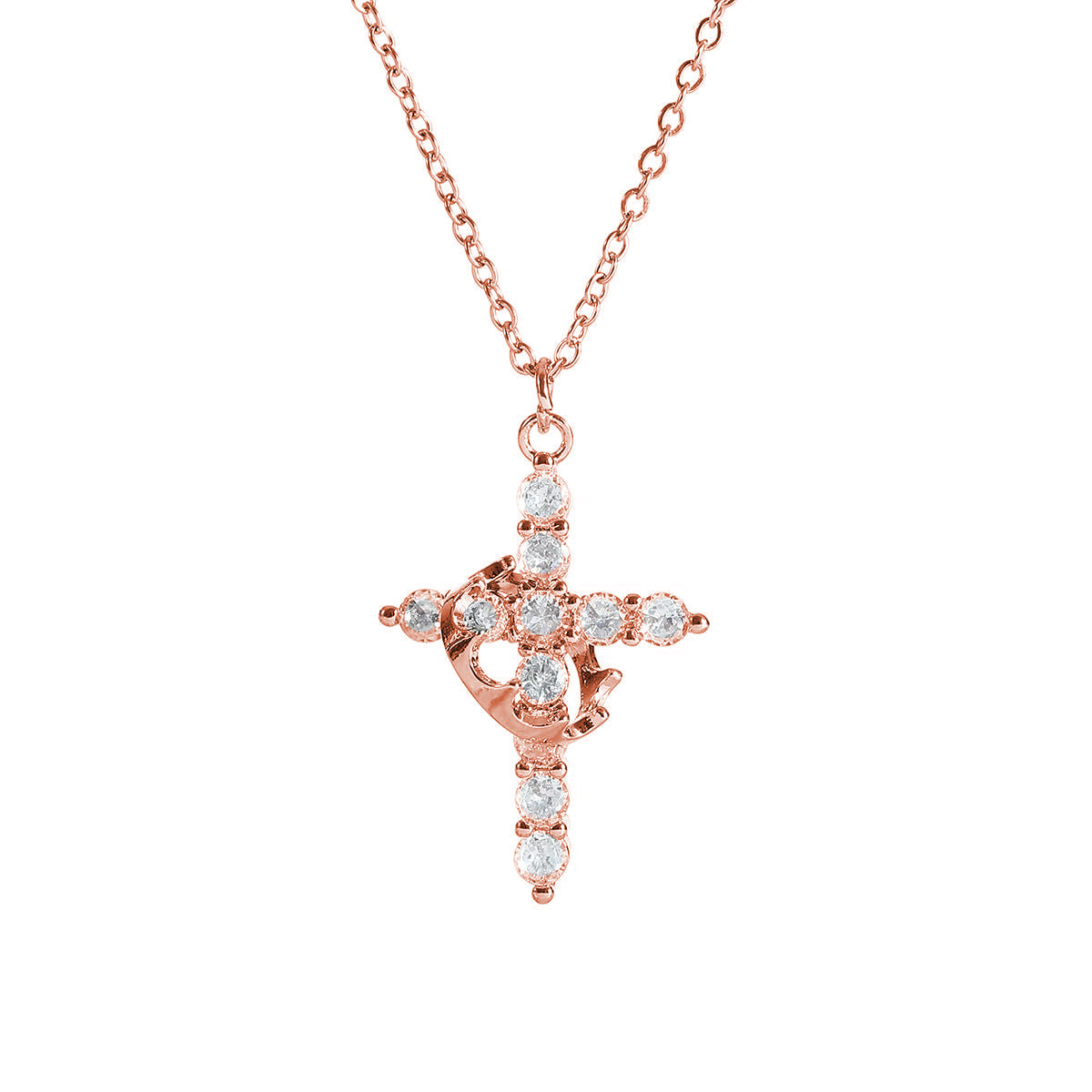 Cross & Crown Necklace